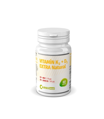 Vitamin K2 + D3 EXTRA Natural - Protect yourself against osteoporosis